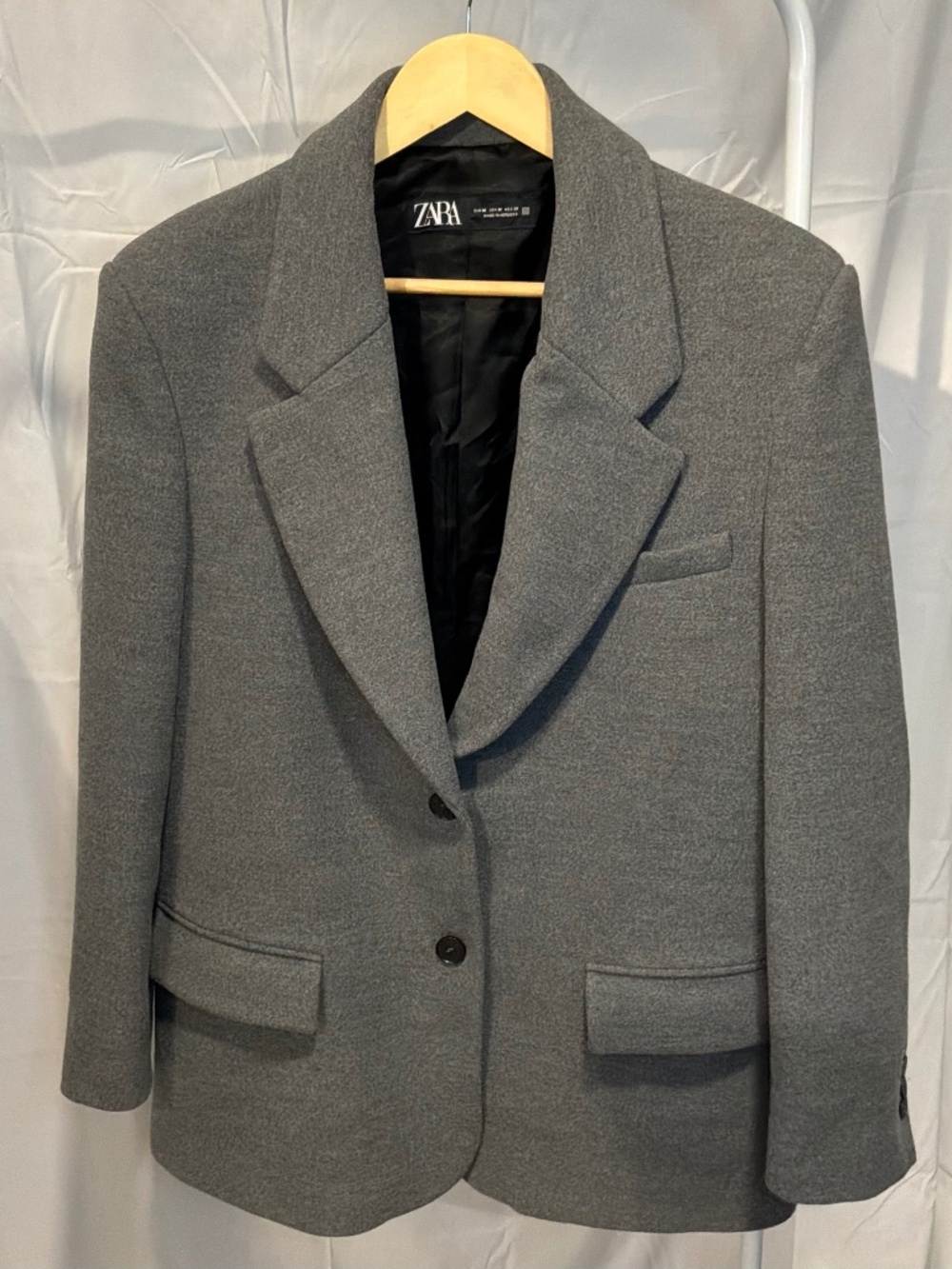 ZARA Classic Grey Blazer Size Medium
